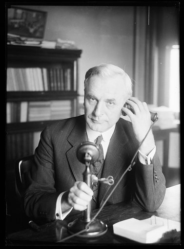 Cordell Hull with telephone