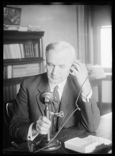 Cordell Hull with telephone