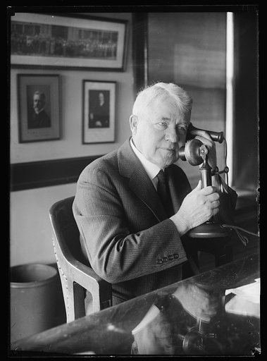 Man with telephone