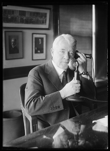 Man with telephone