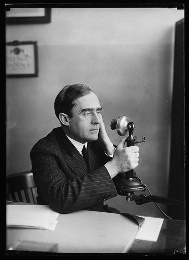 William B. Bankhead? with telephone
