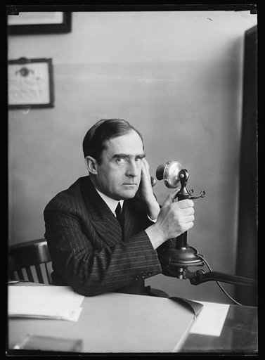 William B. Bankhead? with telephone