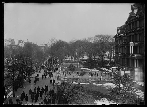 View looking east near State, War and Navy building, Washington, D.C.