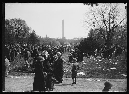 Group; Washington Moument in background. Washington, D.C.