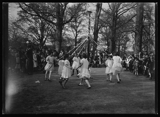Playgrounds, May Day. May pole dance