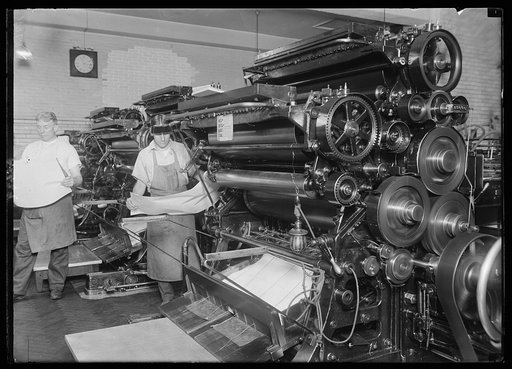 The Gov't Printing Office in Wash. is busy filling an order for 15,000,000 instruction and application blanks to be used by the veterans of the world war in applying for their bonus. The blanks are being issued at the rate of 2,000,000 per day for which Uncle Sam purchased 11,000 reams of paper