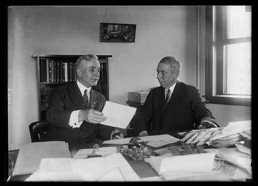 Clem. L. Shaver, new Chairman of the Democratic Nat'l Comm. with Cordell Hull, the retiring Chmn.