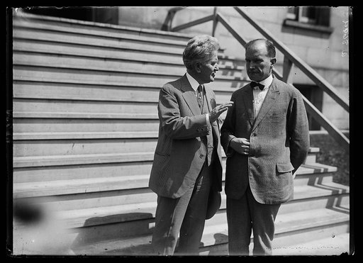Close-up of Sen. Robert Lafollette and Sen. Burton K. Wheeler
