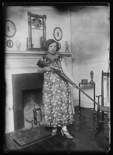 Woman with rifle
