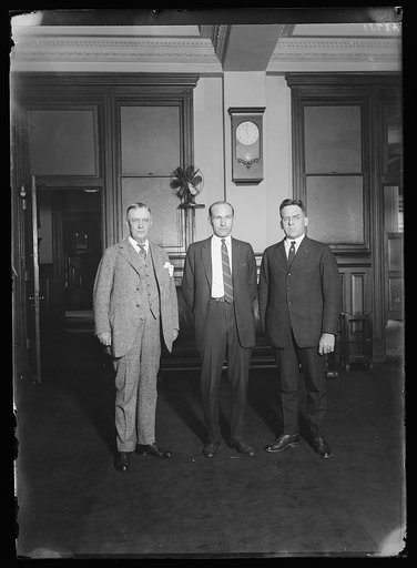 Harry S. New, left