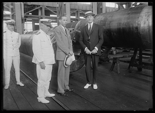 Curtis E. Wilbur, right