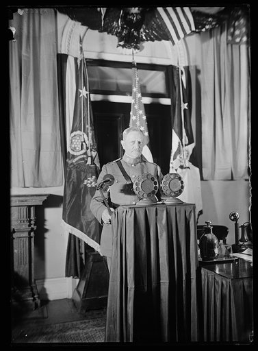 John J. Pershing at podium