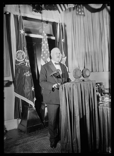 John W. Weeks at podium