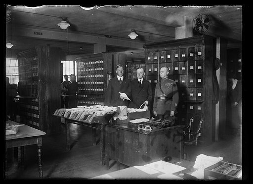 Dwight Davis, left, Calvin Coolidge, center