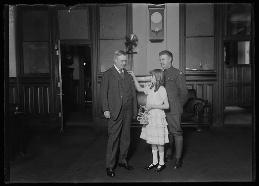 Harry S. New, left