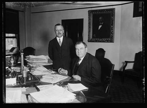 Harlan Stone at desk