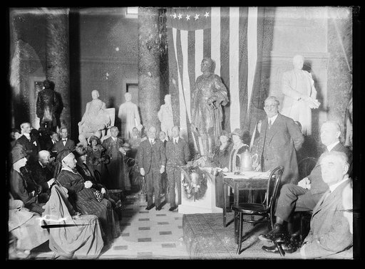 Group assembled in Statuary Hall of U.S. Capitol, Washington, D.C.
