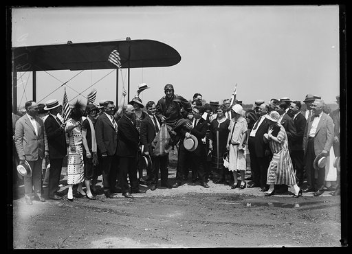 Group at airplane