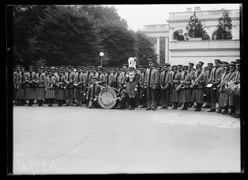 Drury High School band, North Adams, Massachusetts, at White House, Washington, D.C.