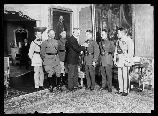 Decorating members of military