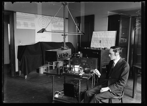 Radio, wire-loop antenna