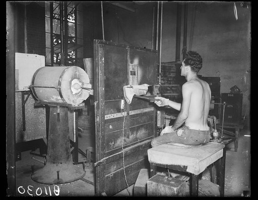 Glass-making at Bureau of Standards