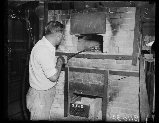 Glass-making at Bureau of Standards