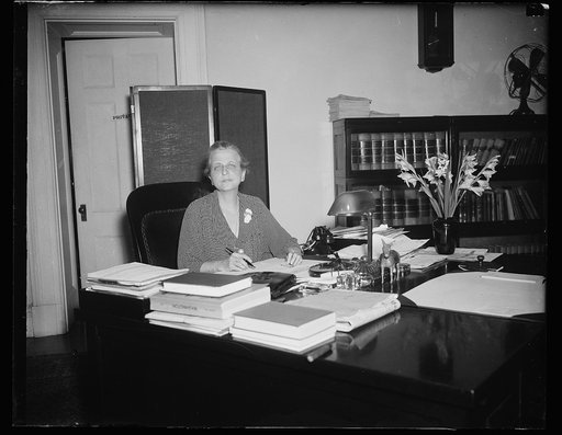 Woman working at desk