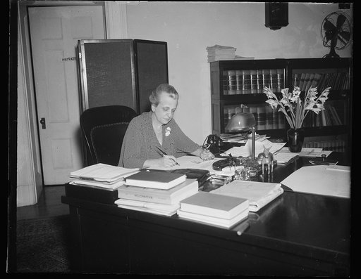 Woman working at desk
