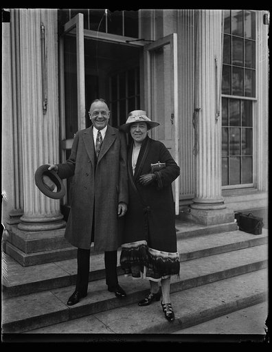 Man and woman at White House, Washington, D.C.