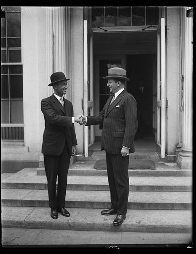 Men at White House, Washington, D.C.