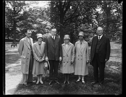 Calvin Coolidge and group