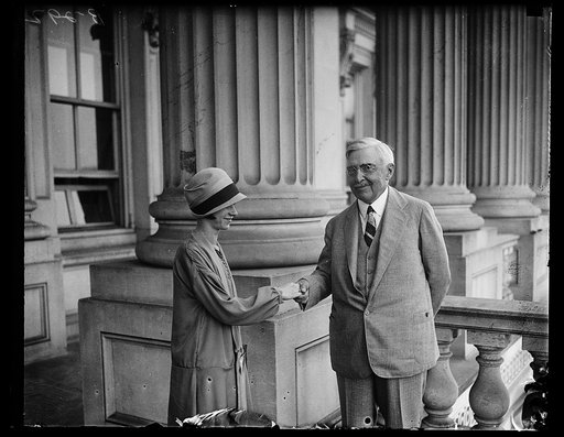 Woman and man at U.S. Capitol, Washington, D.C.