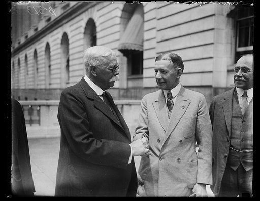 Charles Dawes, center