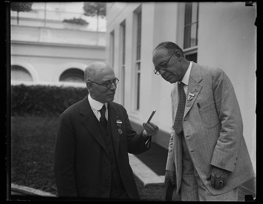 Men at White House, Washington, D.C.