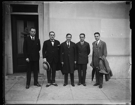 Group; J. Edgar Hoover, left