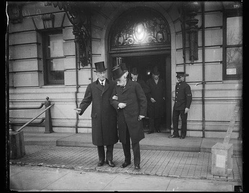Oliver Wendell Holmes, Jr.?, right