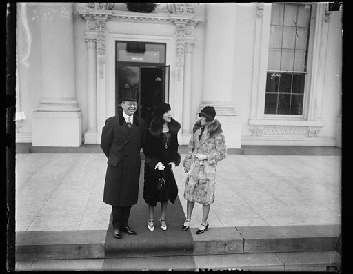 Dwight Davis, left. White House, Washington, D.C.