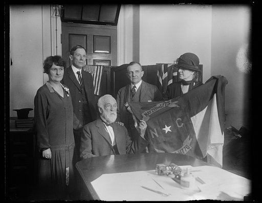 Group with North Carolina state flag
