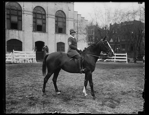 Woman on horseback