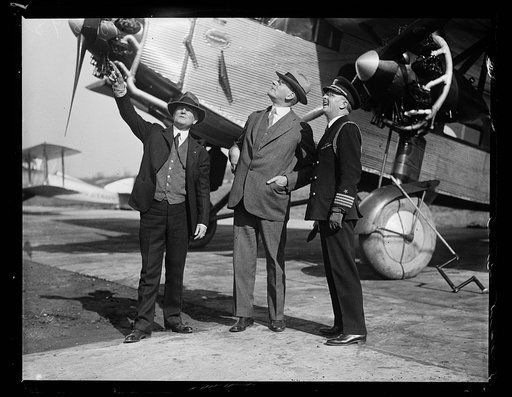 Group at airplane