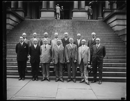 ...] with Chief of Staff. Corps Area Commanders and Division Commanders of the United States Army met with the Chief of Staff Maj. Gen. Charles P. Summerall, at the War Department in Washington today to discuss subjects of current interest to the military establishment. In the group, left to right: 