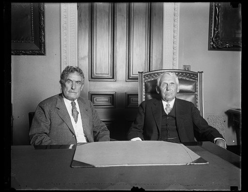 Frank Kellogg, right