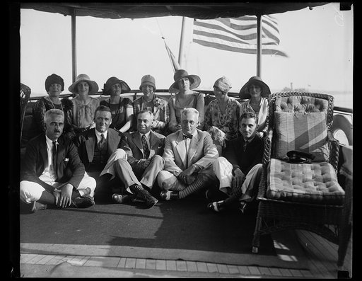 Group on yacht