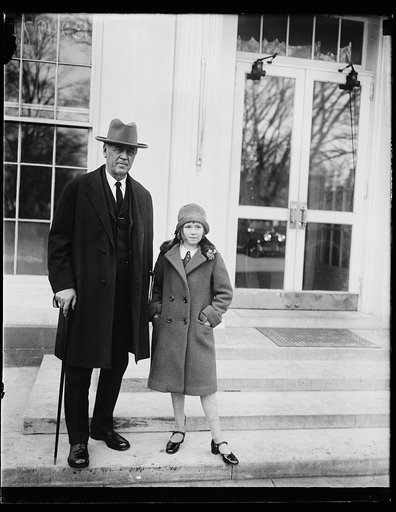 John G. Sargent and girl. White House, Washington, D.C.