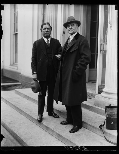Sen. Borah at White House and Sen. [George] Norris
