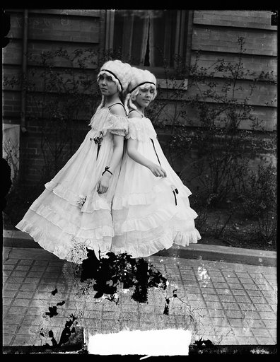 Girls dressed in costumes