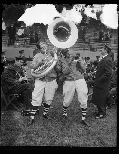 Band at baseball stadium
