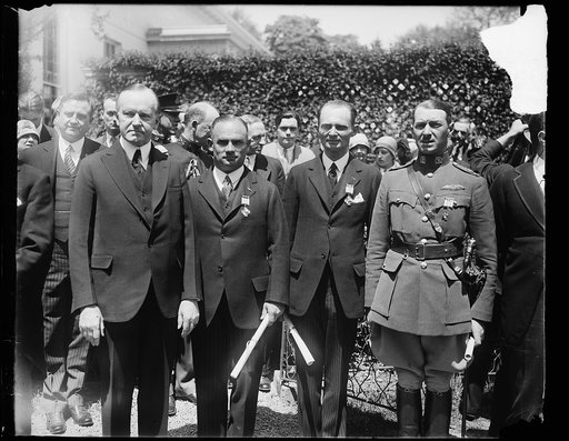 Calvin Coolidge and group at White House, Washington, D.C.