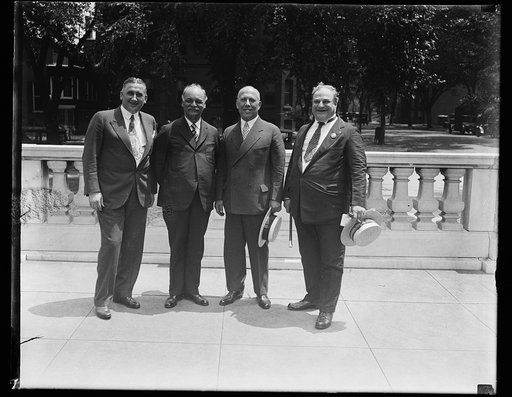 Charles Curtis, second from left